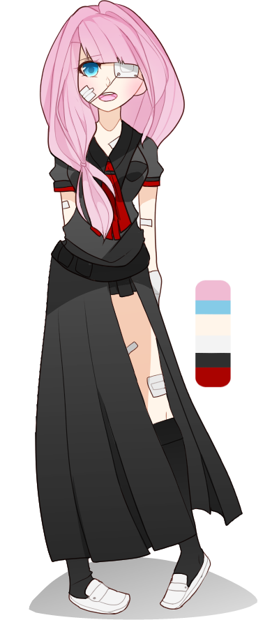 - - Ota - - Clumsy Girl-closed By Shoniiadopts - Illustration (400x889)