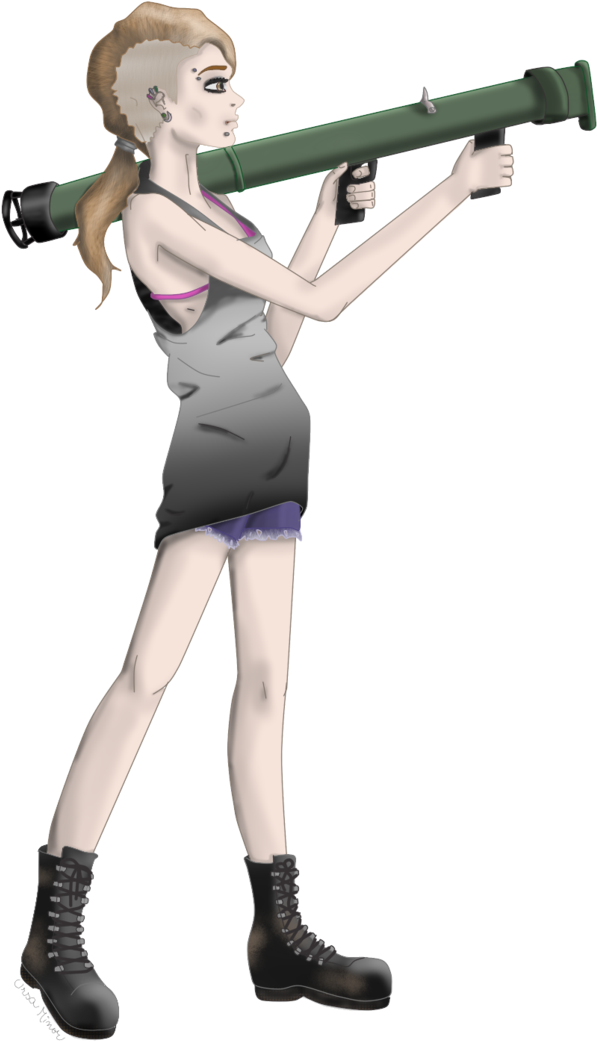 By Xursaxminorx - Bazooka Girl (729x1096)