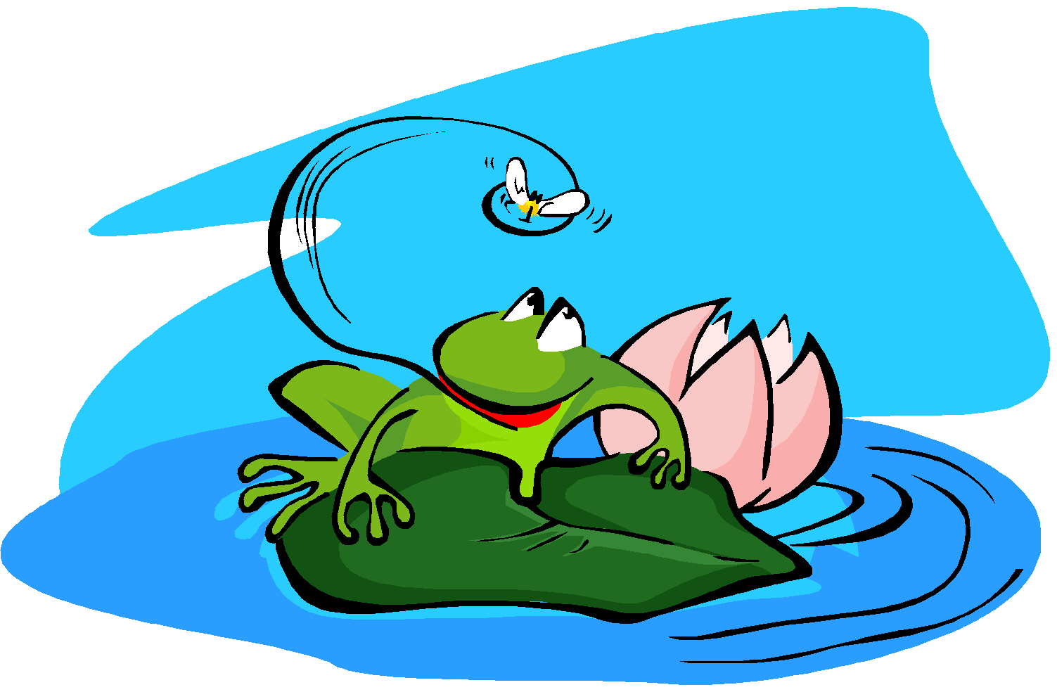 Frog - Ecosystem Clipart Gif (1493x964)