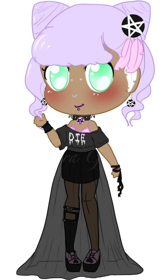 [closed] Pastel Goth Girl By Bluetoad-adopts - Cartoon (600x1000)