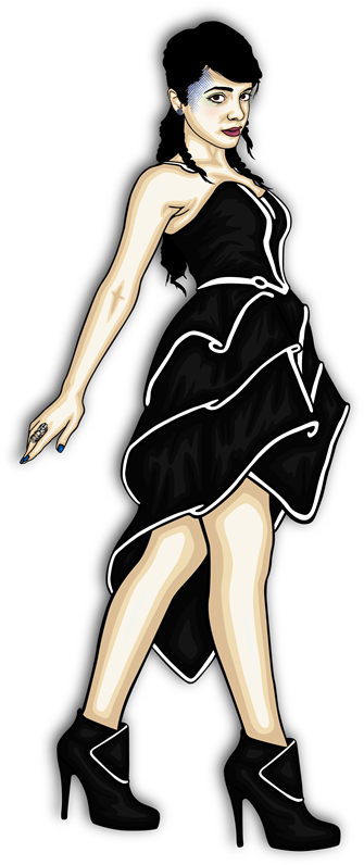 Black Dress Illustration - Little Black Dress (343x800)