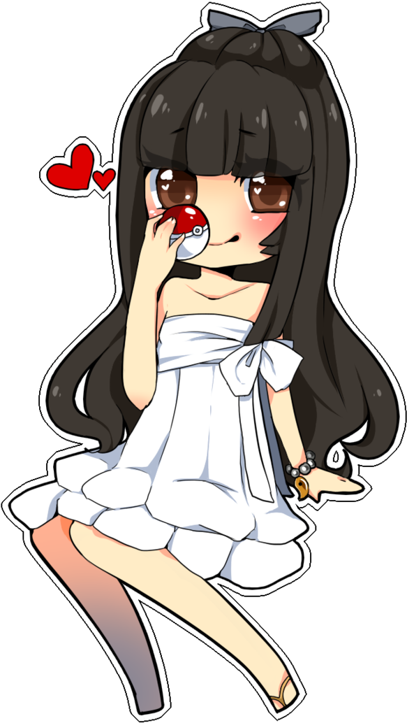 Kimono Girl Hatsuoki By Crystalsugarstars - Cartoon (736x1086)