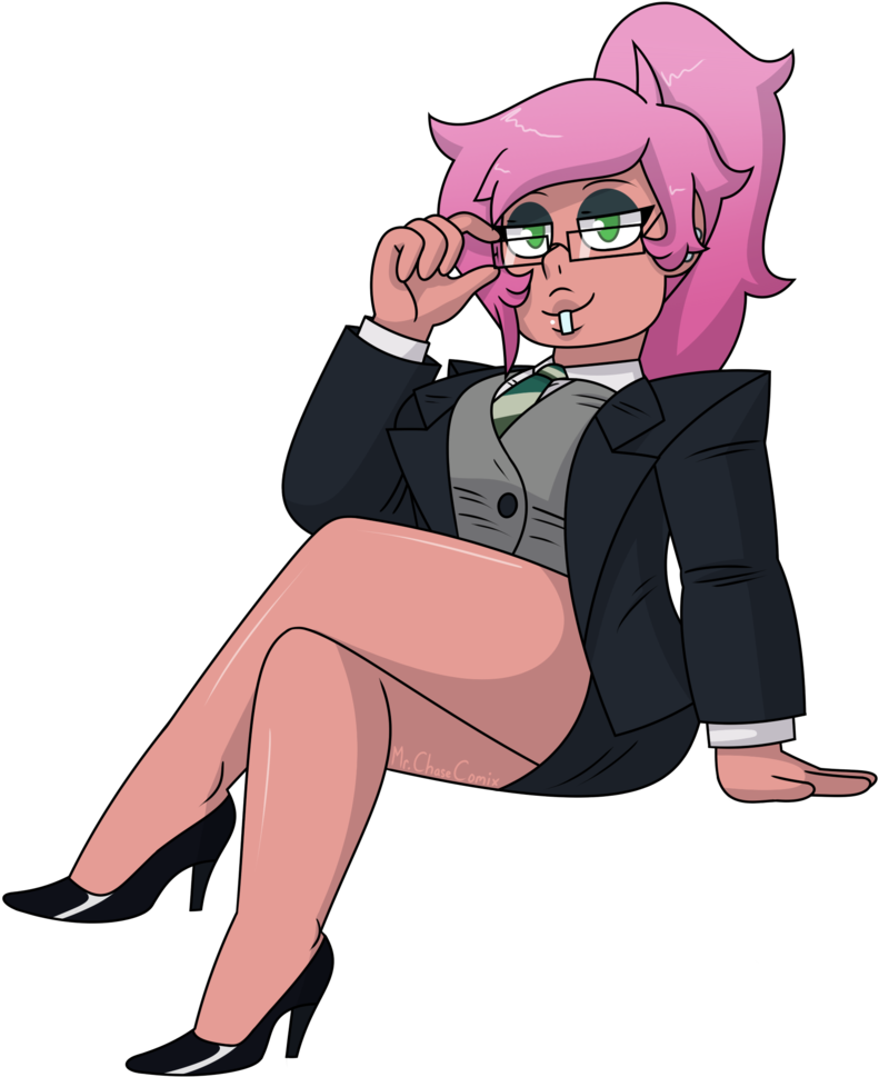 Office Mystery Girl By Mrchasecomix Office Mystery - Cartoon (1024x1024)