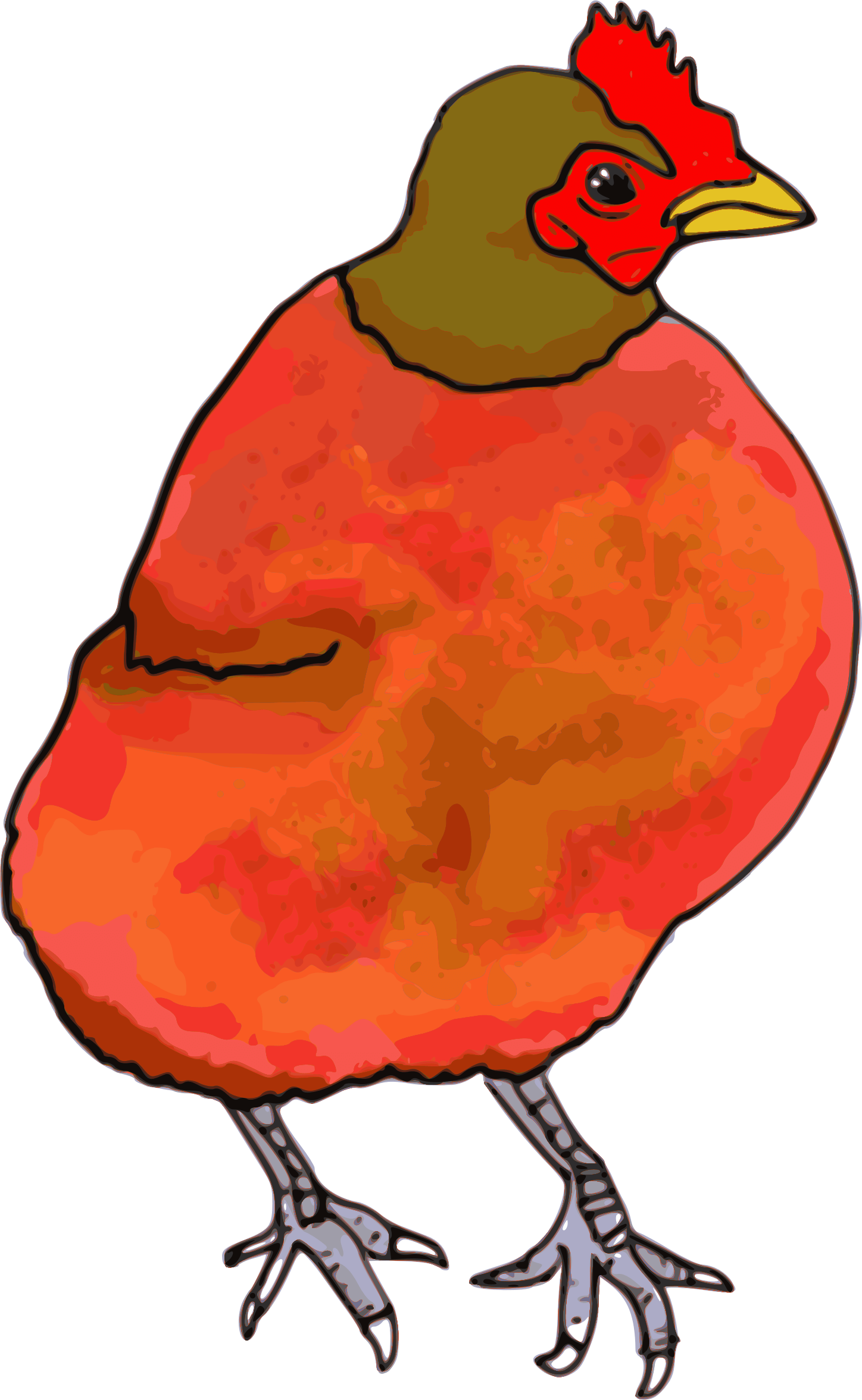 Little Red Hen Clipart - Big Red Hen (1448x2354)