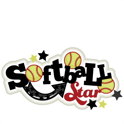 Softball Star Svg Scrapbook Titlesoftballl - Scrapbooking (432x432)