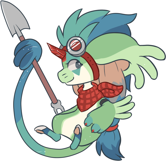 Miner Girl By Ayinai - Cartoon (700x700)