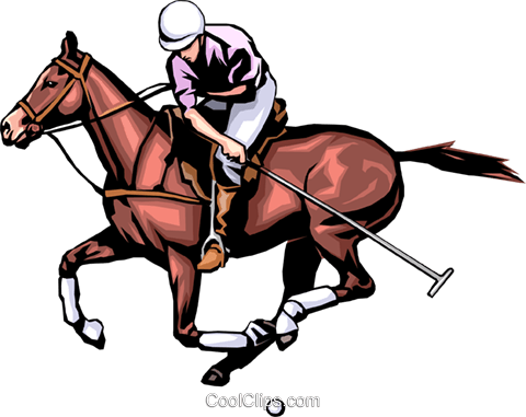 Polo Player Royalty Free Vector Clip Art Illustration - Polo Players Vector (480x381)