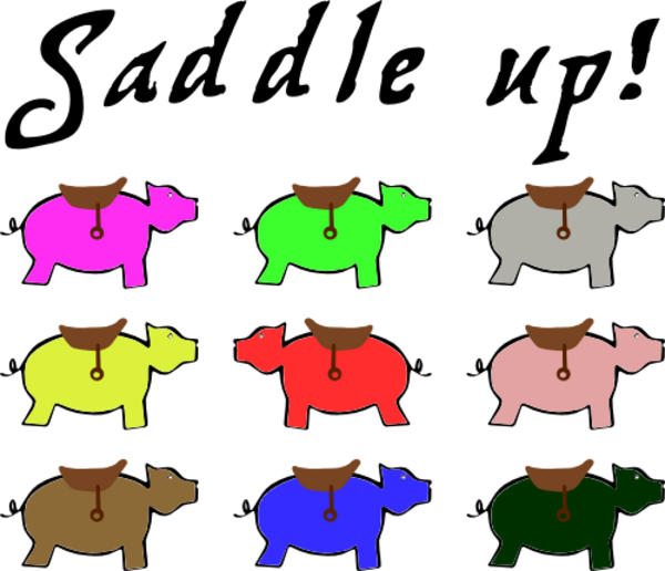 Saddle Up, Pigs - Treasure Map Font (600x516)