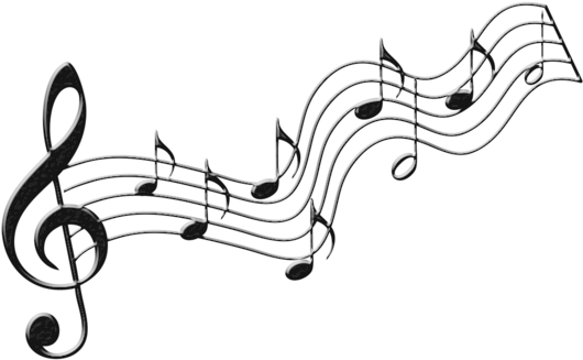 Music Notes2 - Transparent Background Music Notes (550x345)