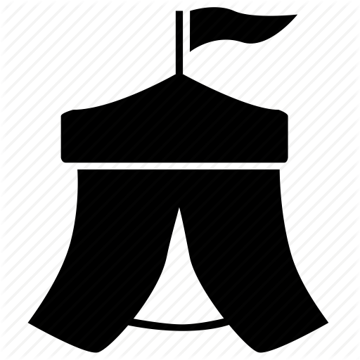 Event Tent Icon Festival Clipart - Festival Icon Black And White (512x512)