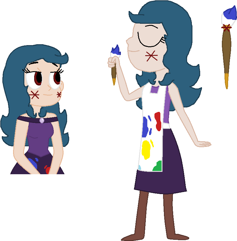Aetha The Artistic By Twistednights - Cartoon (846x836)