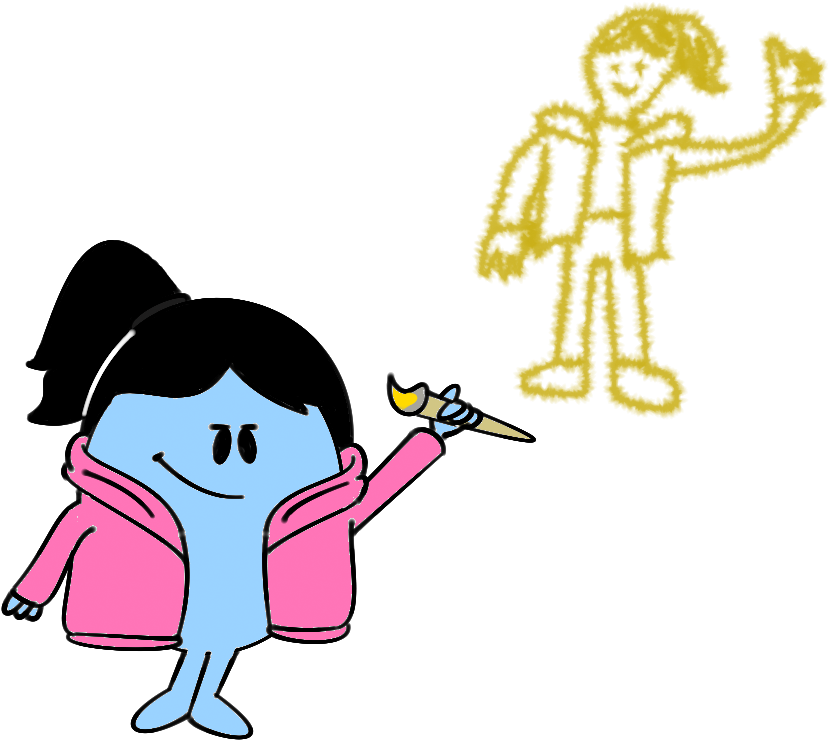 Art Trade For Miss Artistic By Davey The Human - Cartoon (896x768)