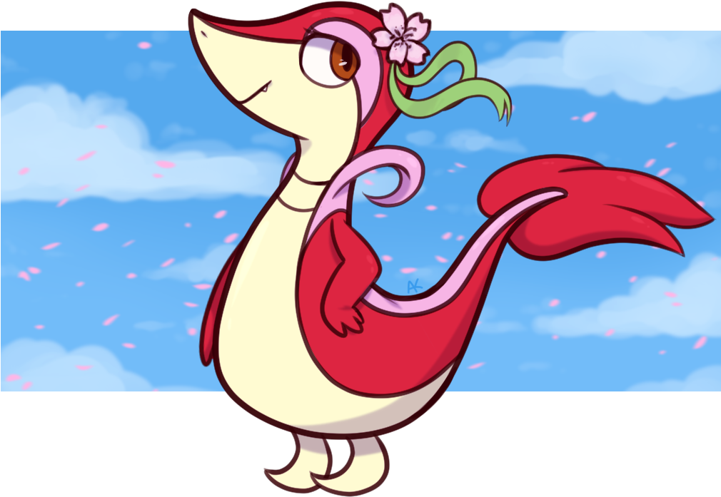 Cherry The Snivy By Artistic-kitsune - Cartoon (1100x700)