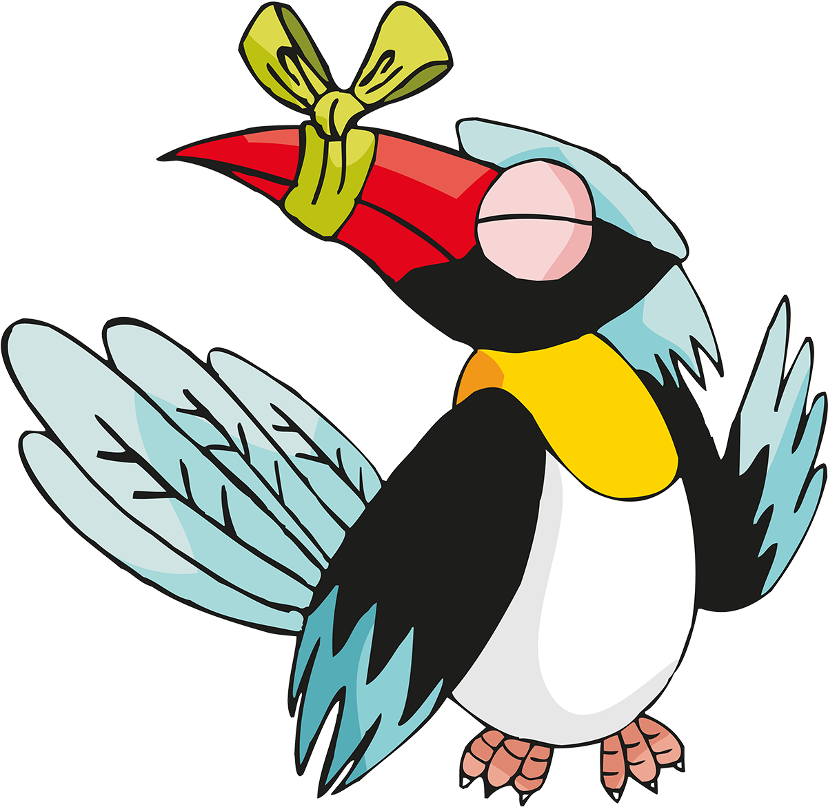 Crows Cartoon Bird - Toucan (1200x1181)