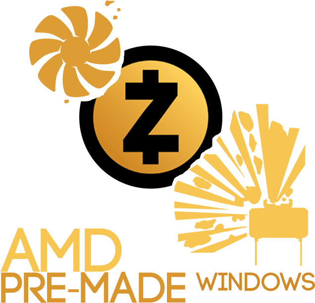 Pre-made Claymore Miner V12 - Zcash Logo (669x669)