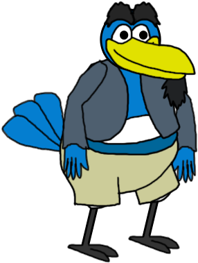 Crow-jay Magpie By Twoodland1994 - Cartoon (321x405)