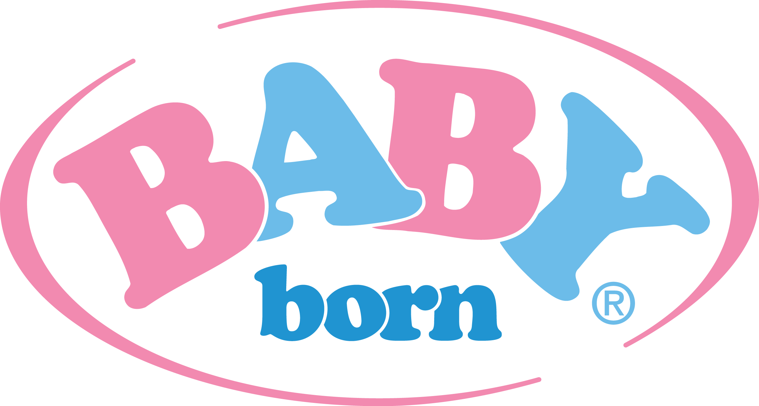 Baby Born Logo - Baby Born Logo Png (2442x1308)