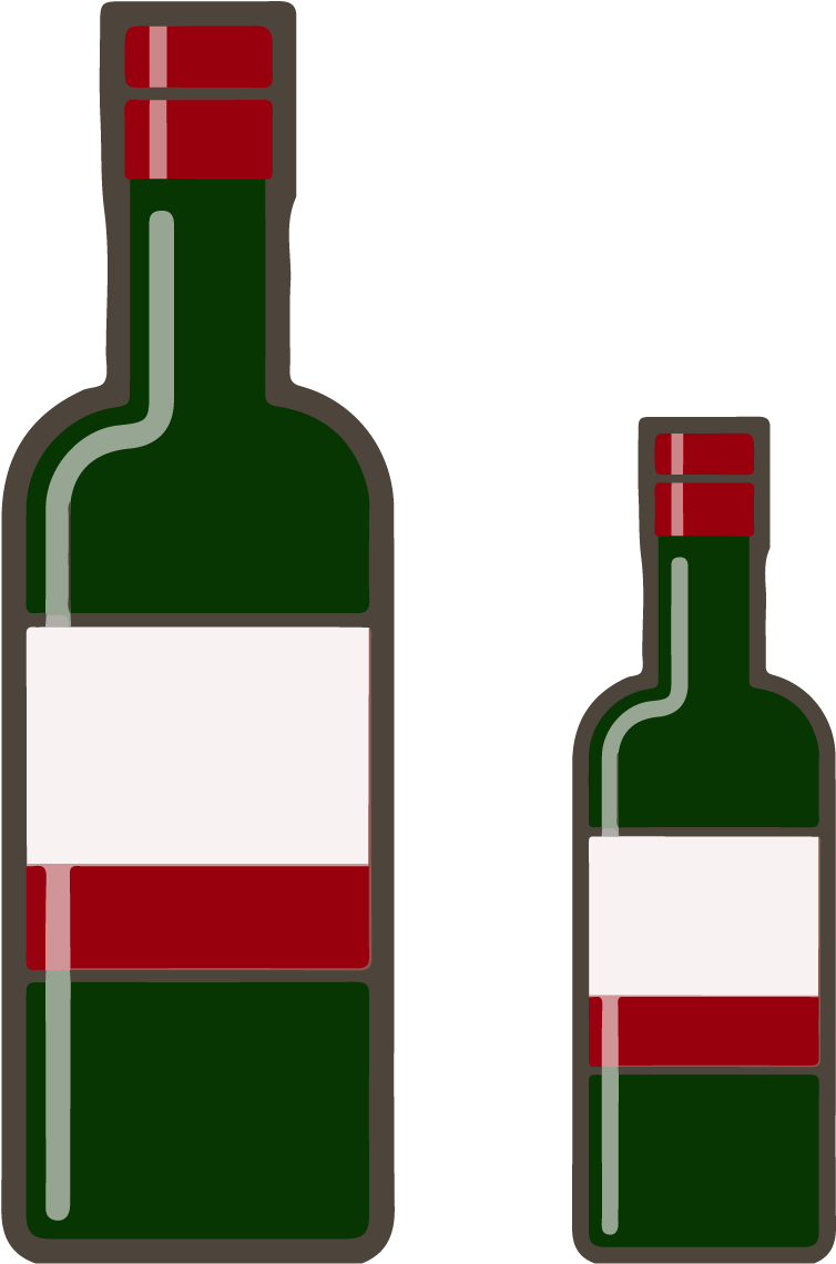 Wine Cocktail Bottle Alcoholic Beverage - Glass Bottle (1848x1563)
