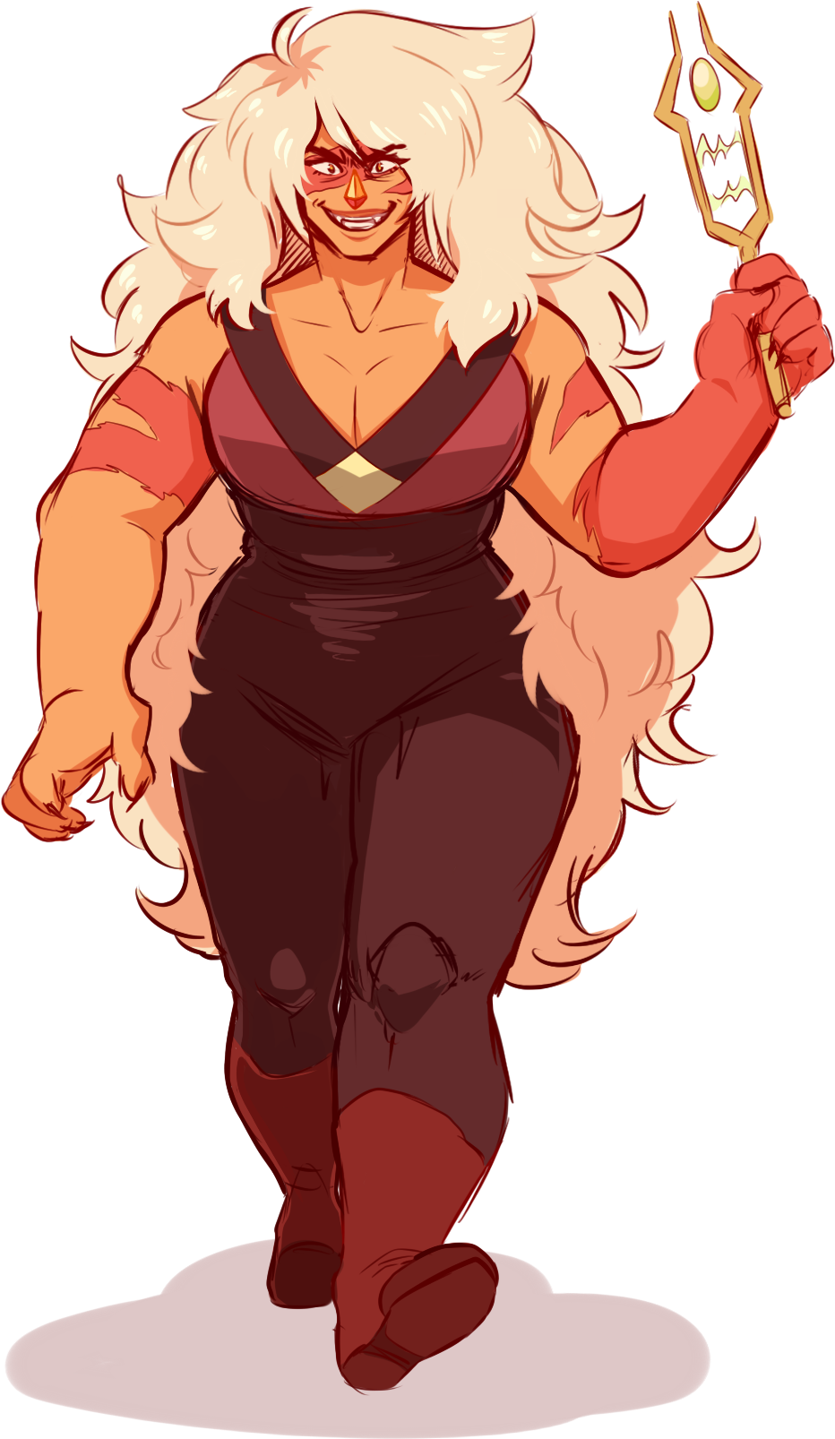 Steven Universe Jasper Artwork By Prospails - Jasper Steven Universe Anime (1145x1733)