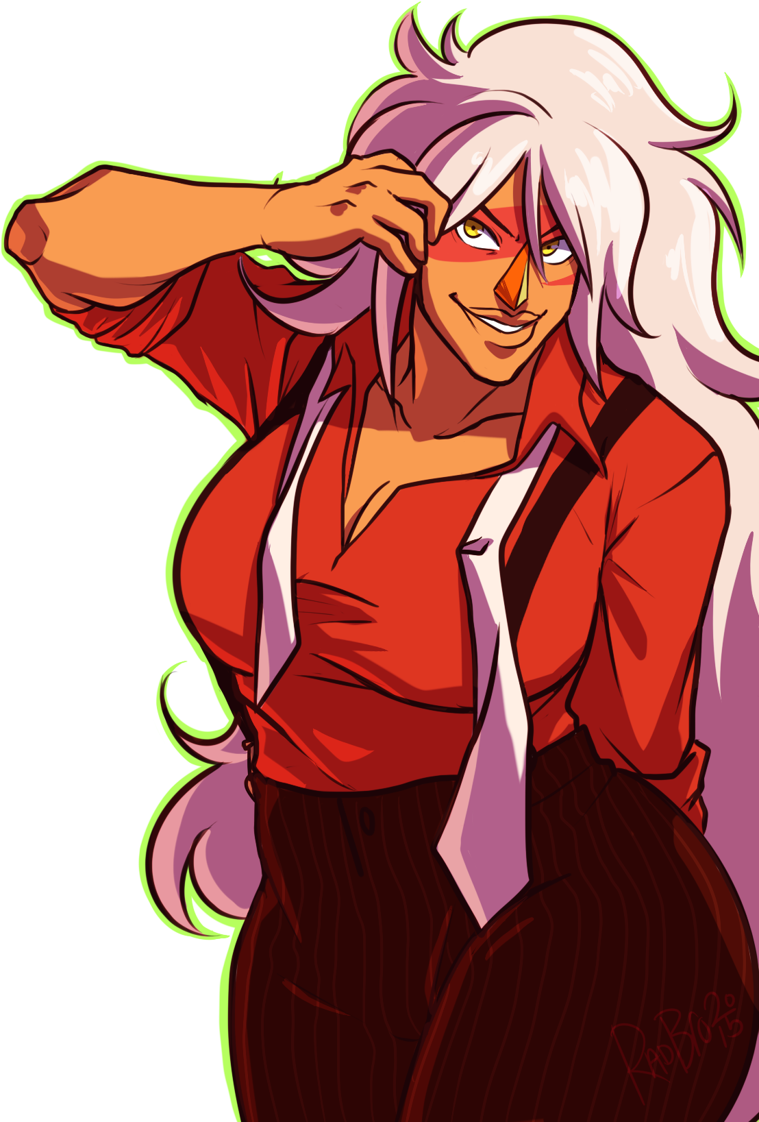 Red Fictional Character Mammal Cartoon Vertebrate Art - Jasper Steven Universe Human (1113x1650)