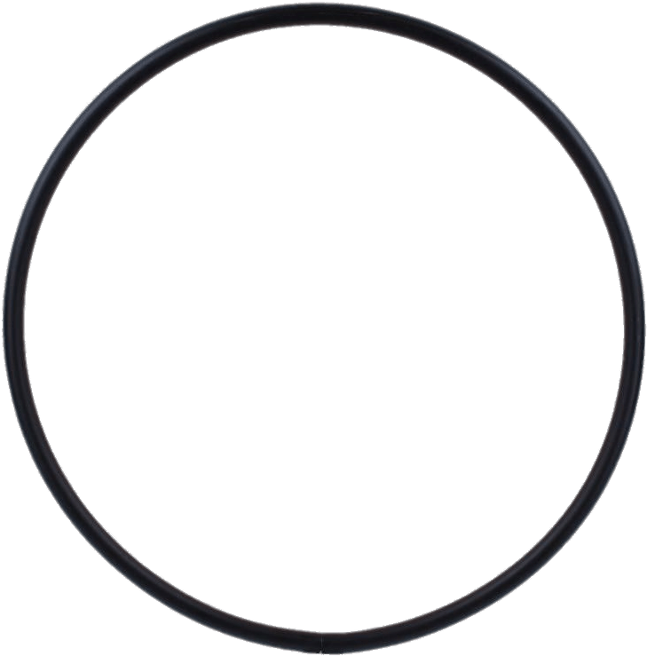 Black Hula Hoop - Silver Circle Frame Png (800x800)