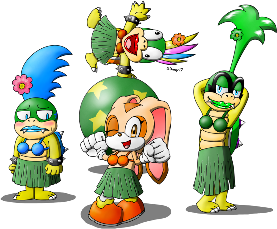 Comm Hula Party By Dee Artist - Artist (966x827)