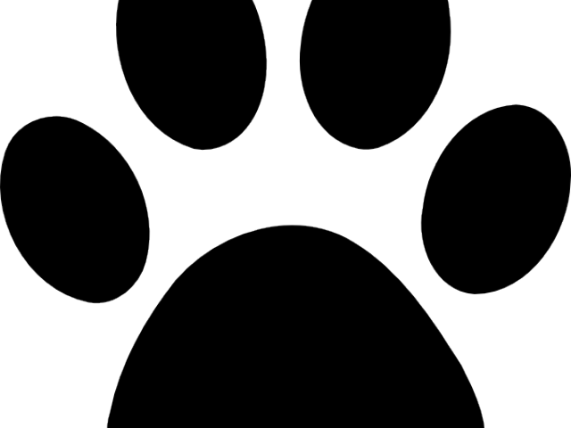 Panther Clipart Paw Print - Circle (640x480)