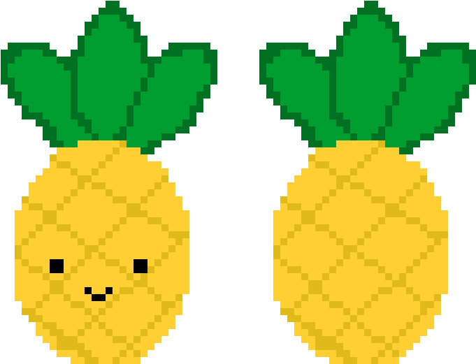 Pineapple - Pineapple Pixel Art (790x600)