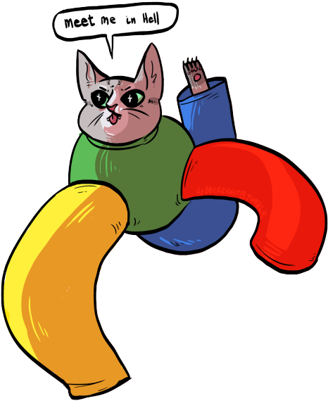 Have Any Of U Seen That Boss Theme Of Battle Cat Post - Cat Yawns (500x578)