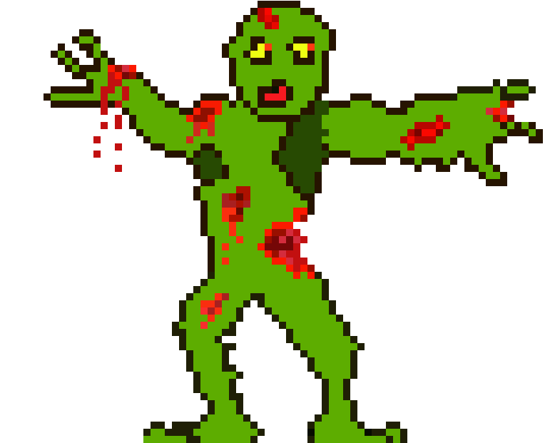 Zombie Boss - Pixel Art (770x680)