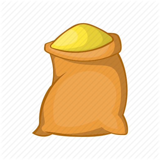 Flour Clipart Burlap Bag - Harina Dibujos Animados (512x512)