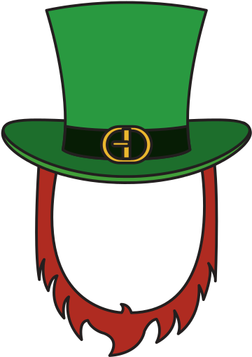 Irish Elf Hat And Beard - Saint Patrick (550x550)