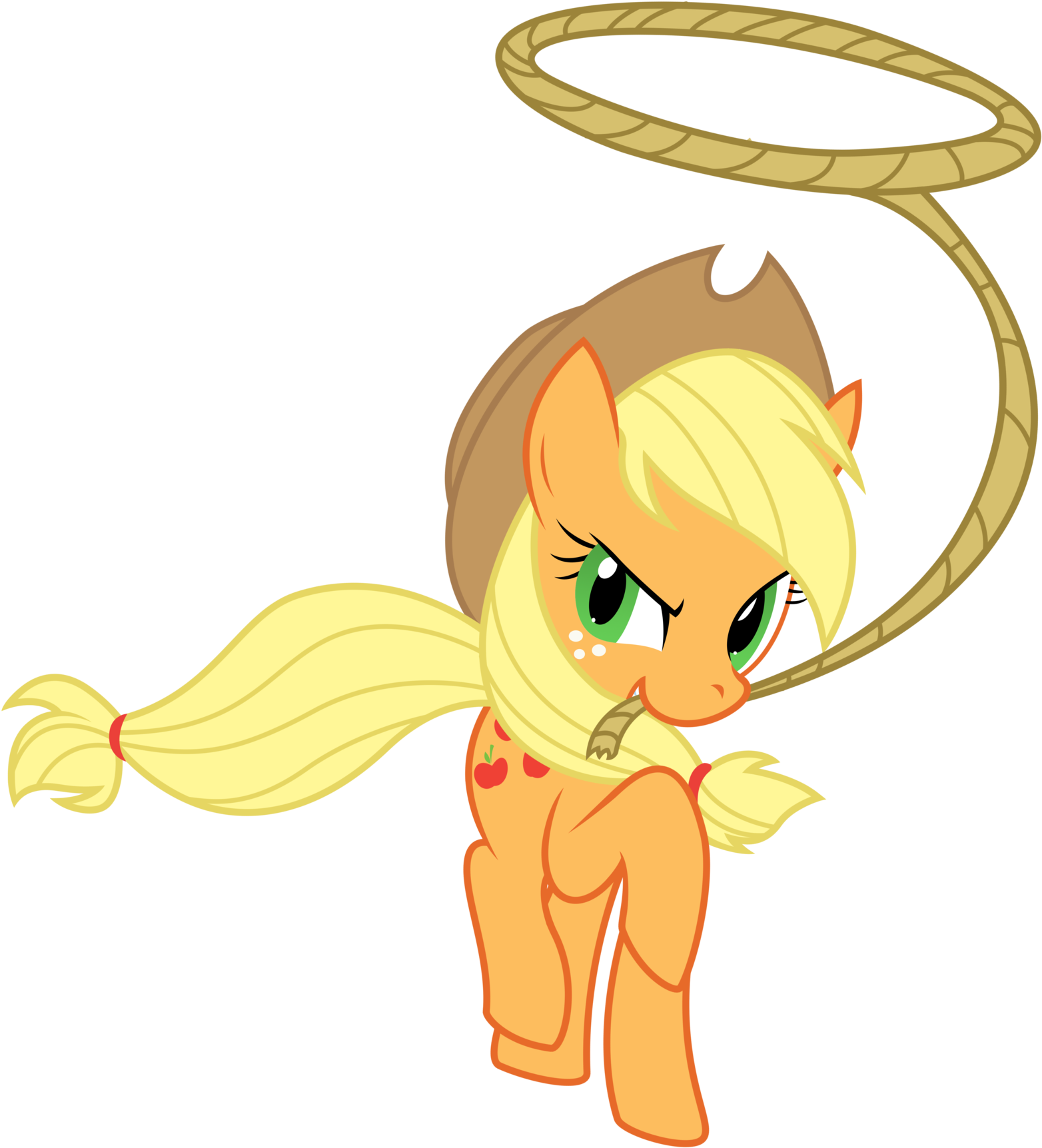 Lasso Jack By Kooner-cz - Mlp Applejack Lasso (1600x1744)