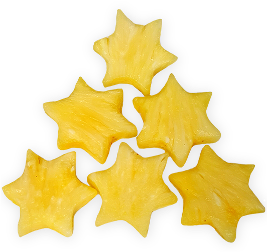 Pineapple Stars- 8 Pieces - Pineapple Stars (531x531)