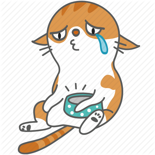 Clipart - Sad Kitten - Cat (512x512)