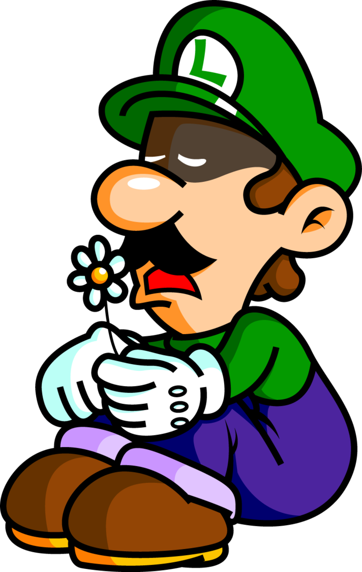 Sad Luigi - Sad Luigi Luigi's Mansion (712x1123)