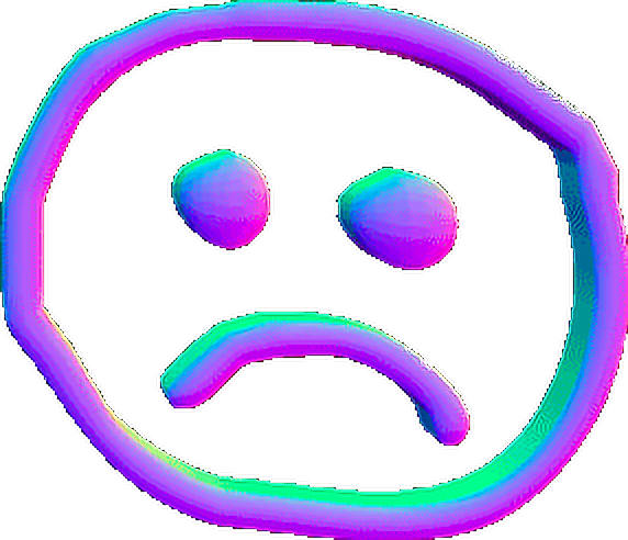 Related Sad Clipart Tumblr - Sad Face Aesthetic Png (572x492)