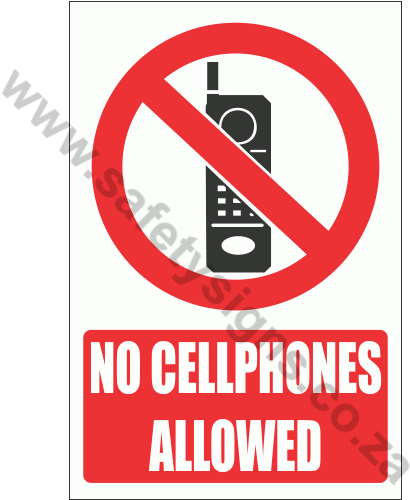 No Cell Phones - Mobile Phone (499x499)