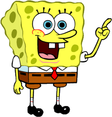 Spongebob Finger Up Transparent Png - Spongebob Transparent Background (400x400)