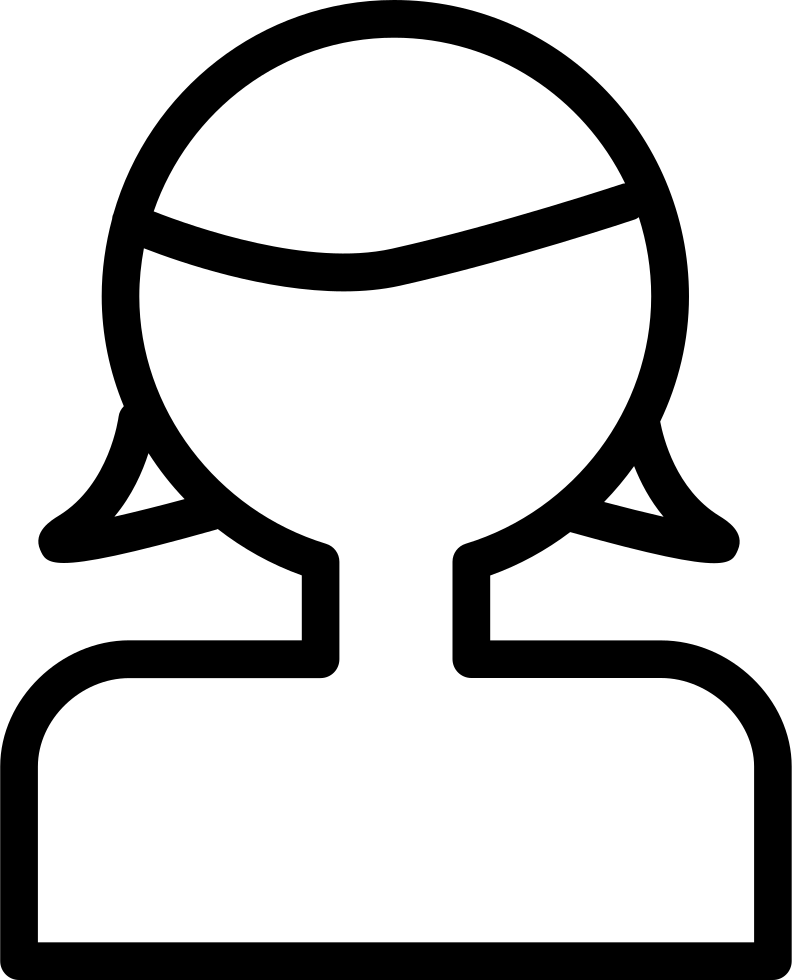 Woman Outline Comments - Icon (792x980)