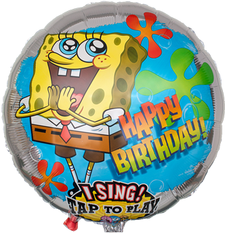 Spongebob Birthday Png Singender Spongebob Ballon Mit - Cadbury Chocolate Creme Caramel Egg - 4 Count, 5.48 (359x370)