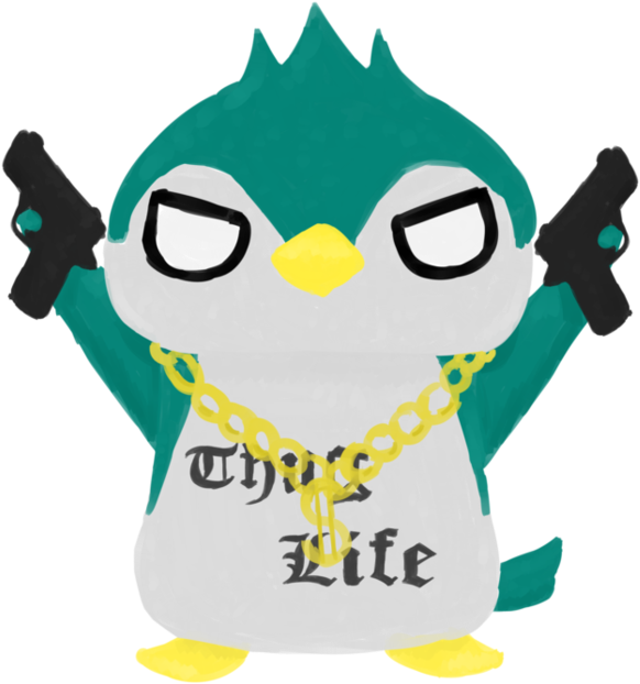 Thug Life Penguin By Airilove - Thug Life Penguin Png (955x836)