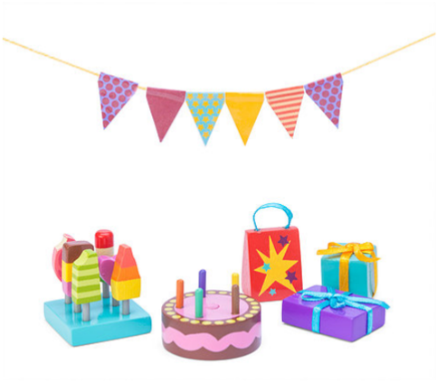 Le Toy Van's Party Time Dolls House Accessory Pack - Le Toy Van Party Time Dolls’ House Accessory Pack (500x500)
