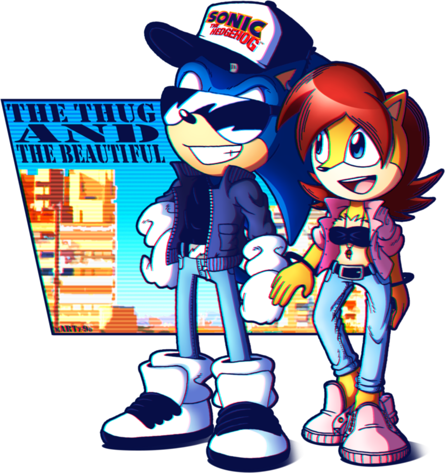 The Thug And The Beautiful By Fox-pop - Thug Sonic (867x922)