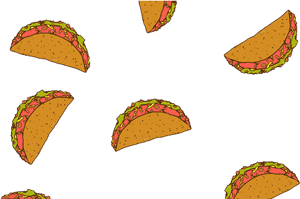 Cute Thugs - Tacos Background (500x281)