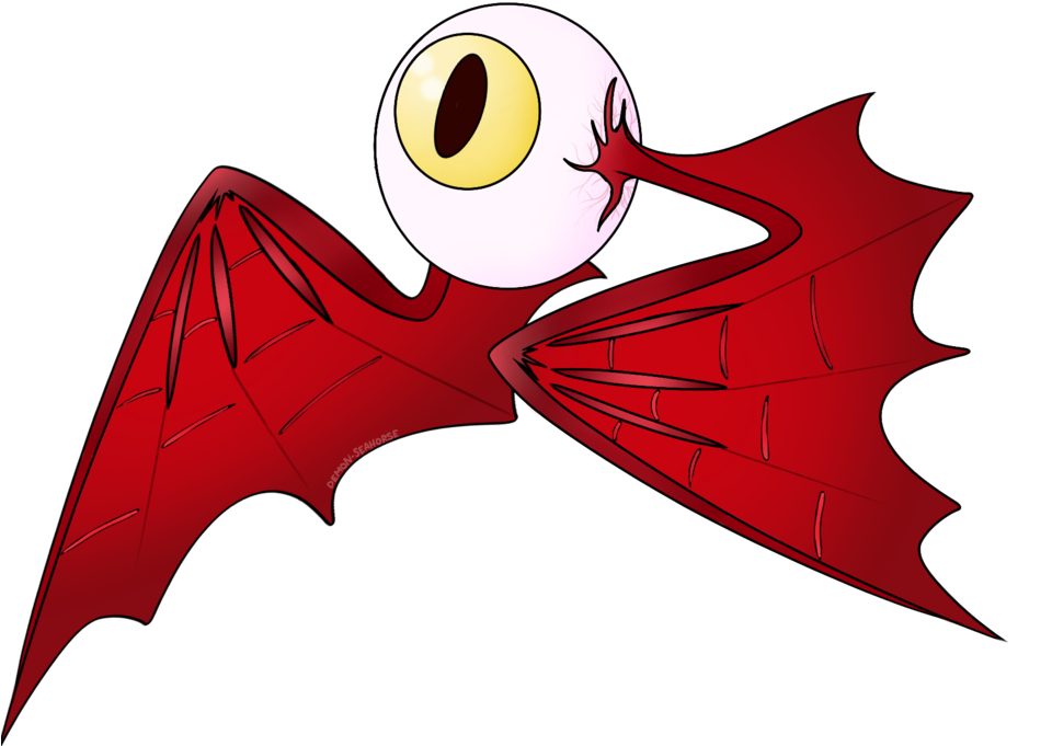 Eyebat By Demon-seahorse - Eyeball With Bat Wings (1024x740)
