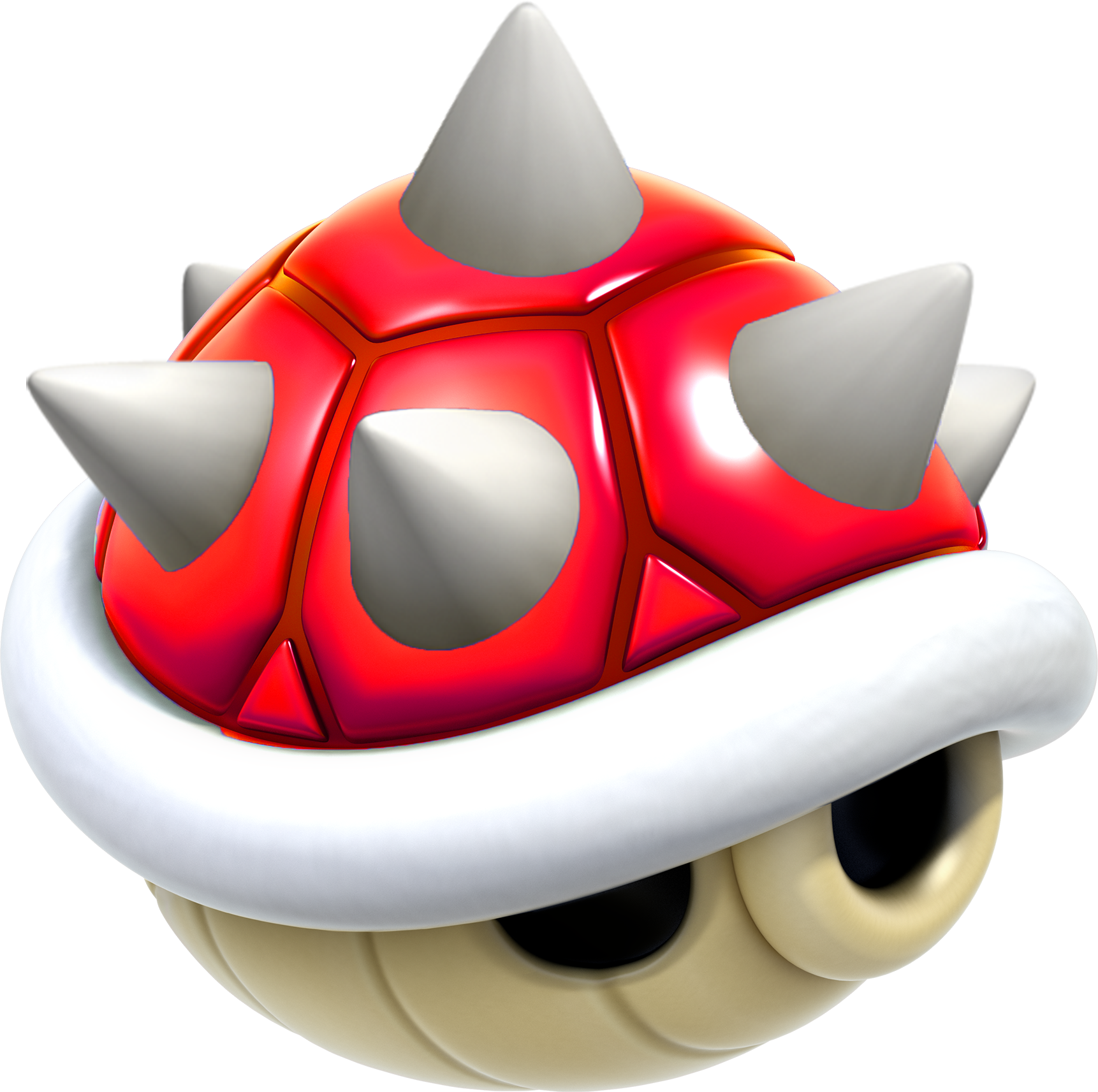 Nintendo Clipart Shell - Mario Wiki Red Spiny Shell (1722x1713)