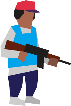 Animated Stickers Messages Sticker-6 - Assault Rifle (408x408)