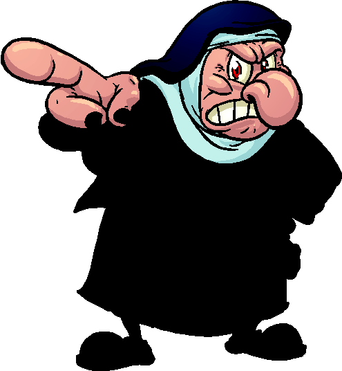 Free Cartoon Tow Truck Pictures, Download Free Clip - Angry Nun Cartoon (495x536)