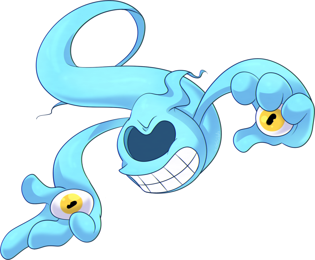 Blind Specter By Xgglitch - Blind Specter Ghostblossom Cuphead (1024x845)